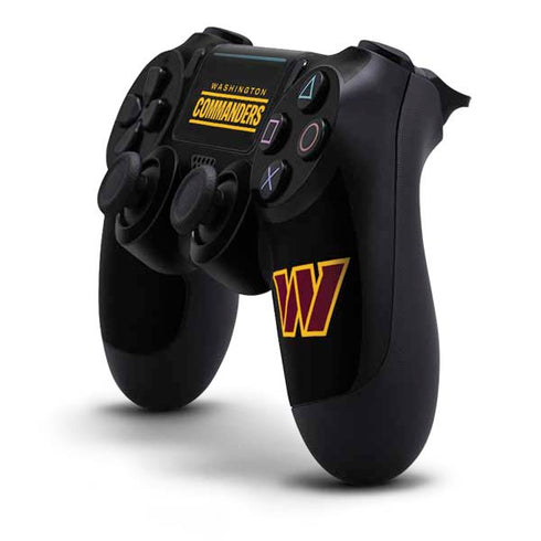 NFL Washington Commanders Black Background PS4 Pro/Slim Controller Skin