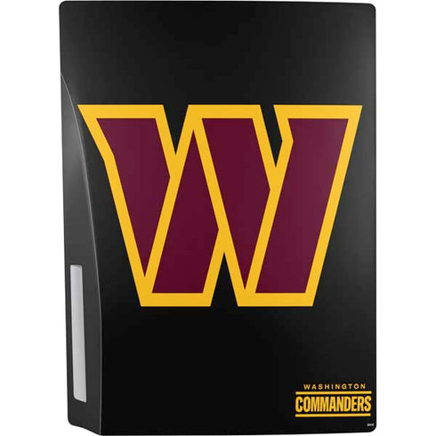 NFL Washington Commanders Black Background PS5 Console Skin