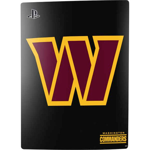 NFL Washington Commanders Black Background PS5 Digital Edition Console Skin