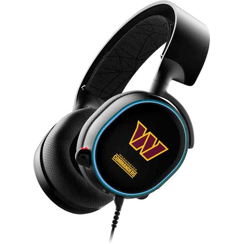 NFL Washington Commanders Black Background SteelSeries Arctis 3 Skin