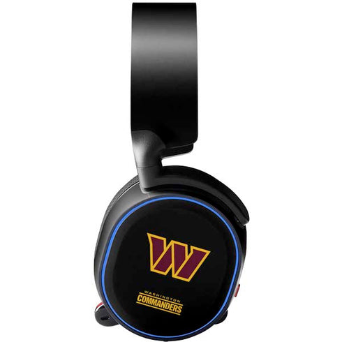 NFL Washington Commanders Black Background SteelSeries Arctis 5 Skin