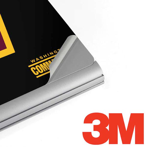 NFL Washington Commanders Black Background Surface Book 2 13.5in Skin