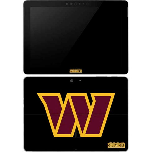 NFL Washington Commanders Black Background Surface Go Skin