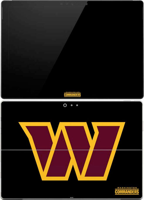NFL Washington Commanders Black Background Surface Pro (2017) Skin
