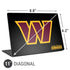 NFL Washington Commanders Black Background Universal Laptop 11in (8.8 x 6.2in) Skin