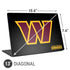 NFL Washington Commanders Black Background Universal Laptop 13in (10.6 x 7.6in) Skin