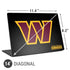 NFL Washington Commanders Black Background Universal Laptop 14in (11.4 x 8.2in) Skin