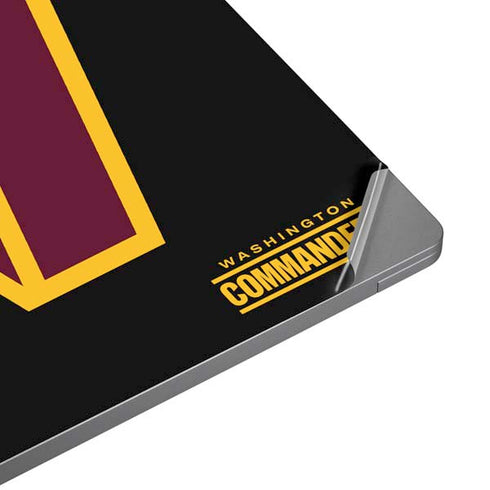 NFL Washington Commanders Black Background Universal Laptop 16.6in (13.4 x 9.7in) Skin