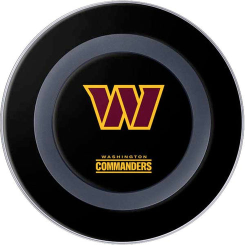 NFL Washington Commanders Black Background Wireless Charger Skin