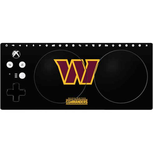 NFL Washington Commanders Black Background Xbox Adaptive Controller Skin