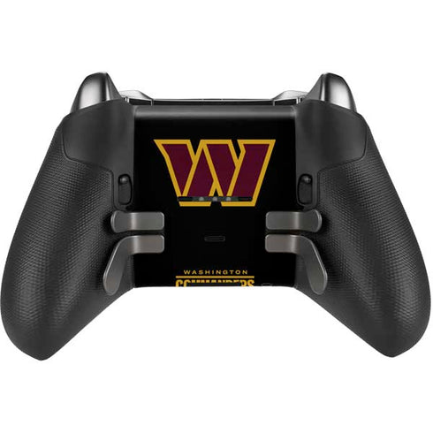 NFL Washington Commanders Black Background Xbox Elite Wireless Controller Series 2 Skin