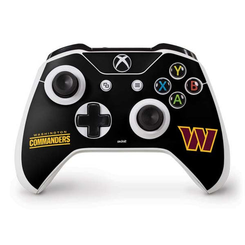 NFL Washington Commanders Black Background Xbox One S Controller Skin