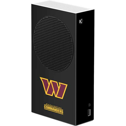 NFL Washington Commanders Black Background Xbox Series S Console Skin