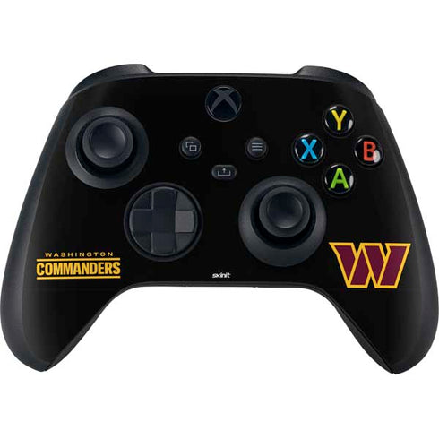 NFL Washington Commanders Black Background Xbox Series X Controller Skin