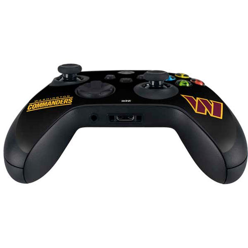 NFL Washington Commanders Black Background Xbox Series X Controller Skin