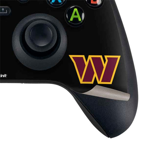 NFL Washington Commanders Black Background Xbox Series X Controller Skin