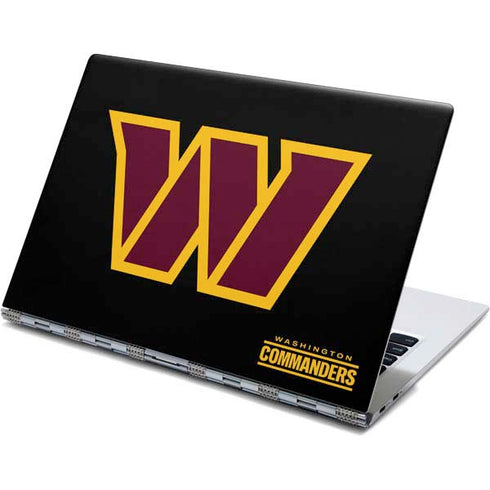 NFL Washington Commanders Black Background Yoga 910 2-in-1 14in Touch-Screen Skin