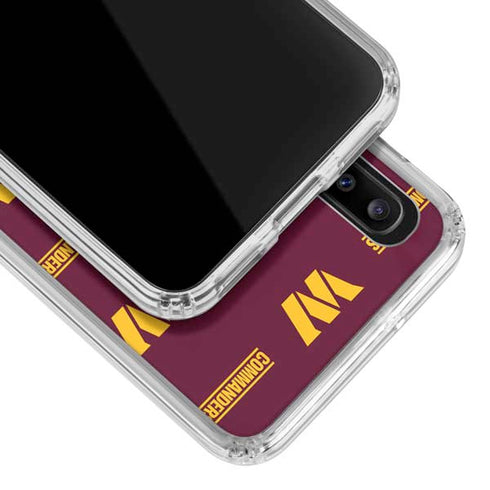 NFL Washington Commanders Blitz Series Galaxy A30 Clear Case