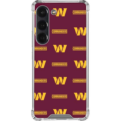 NFL Washington Commanders Blitz Series Galaxy S23 Clear Case
