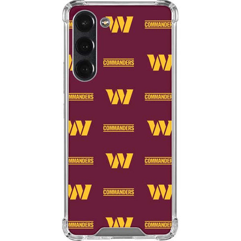 NFL Washington Commanders Blitz Series Galaxy S23 Plus Clear Case