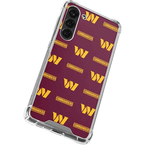 NFL Washington Commanders Blitz Series Galaxy S23 Plus Clear Case