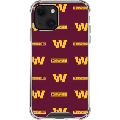 NFL Washington Commanders Blitz Series iPhone 14 Plus Clear Case