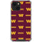 NFL Washington Commanders Blitz Series iPhone 14 Plus Clear Case