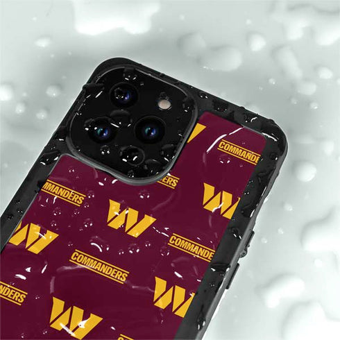 NFL Washington Commanders Blitz Series iPhone 14 Pro Max Waterproof Case