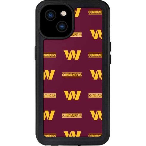 NFL Washington Commanders Blitz Series iPhone 15 Plus Waterproof Case