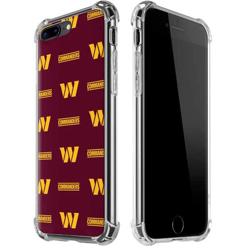 NFL Washington Commanders Blitz Series iPhone 7/8 Plus Clear Case