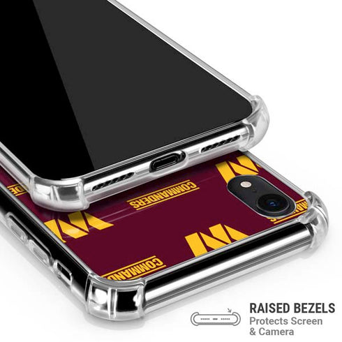 NFL Washington Commanders Blitz Series iPhone XR Clear Case