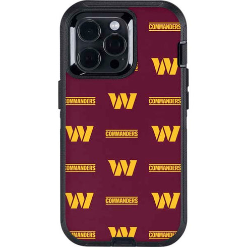 NFL Washington Commanders Blitz Series Otterbox Defender iPhone Skin