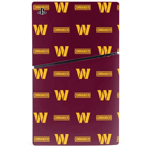 NFL Washington Commanders Blitz Series PS5 Slim Disk Console Skin
