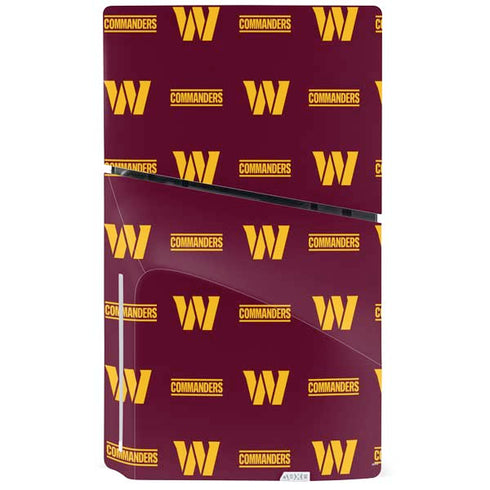 NFL Washington Commanders Blitz Series PS5 Slim Disk Console Skin
