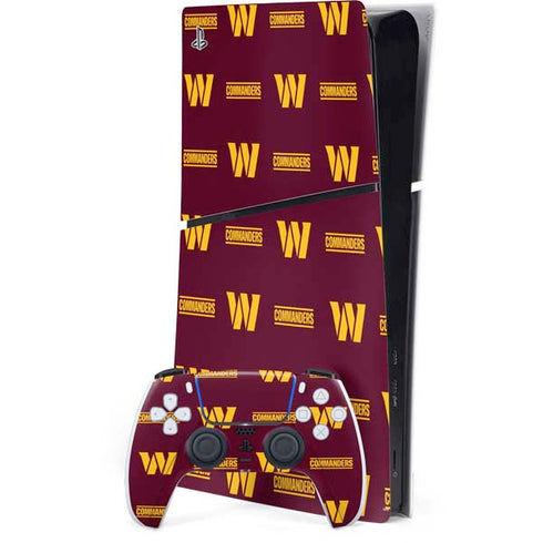 NFL Washington Commanders Blitz Series PS5 Slim Digital Edition Bundle Skin