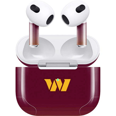 NFL Washington Commanders Breakaway Apple AirPods (3rd Gen 2021) Skin