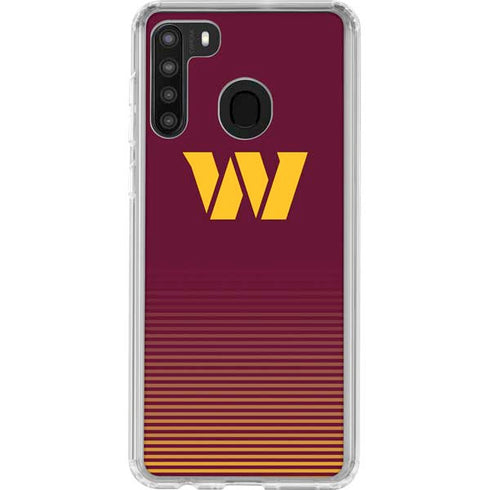 NFL Washington Commanders Breakaway Galaxy A21 Clear Case