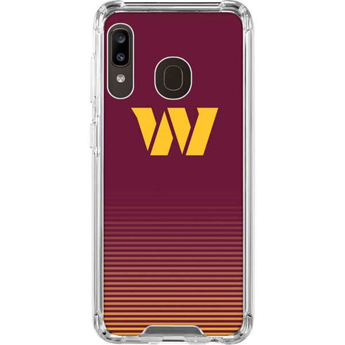 NFL Washington Commanders Breakaway Galaxy A30 Clear Case