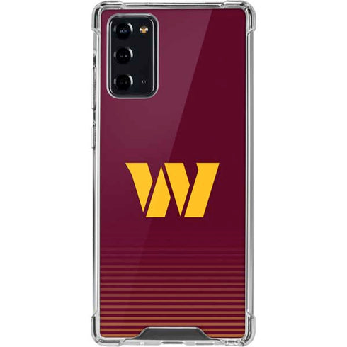 NFL Washington Commanders Breakaway Galaxy Note20 5G Clear Case