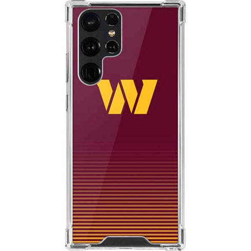 NFL Washington Commanders Breakaway Galaxy S22 Ultra Clear Case