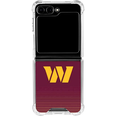 NFL Washington Commanders Breakaway Galaxy Z Flip5 5G Clear Case