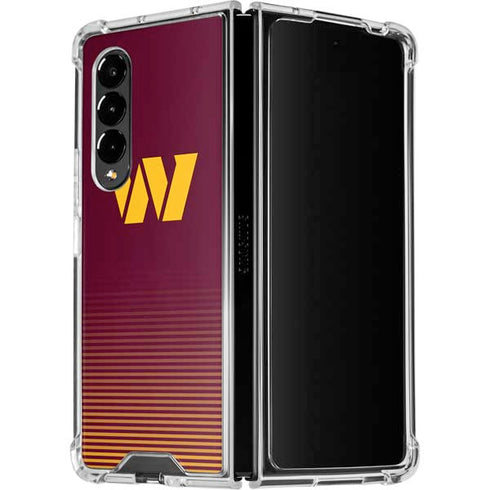 NFL Washington Commanders Breakaway Galaxy Z Fold4 5G Clear Case
