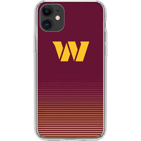 NFL Washington Commanders Breakaway iPhone 11 Clear Case