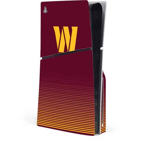 NFL Washington Commanders Breakaway PS5 Slim Disk Console Skin