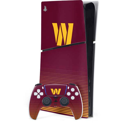 NFL Washington Commanders Breakaway PS5 Slim Digital Edition Console Skin