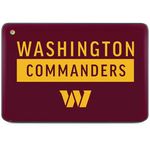 NFL Washington Commanders HP Chromebook Skin