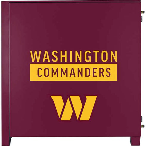NFL Washington Commanders Corsair 4000D Tempered Glass Mid-Tower ATX Case Skin
