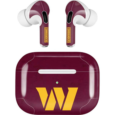 NFL Washington Commanders Distressed AirPods Pro 2nd Gen Skin