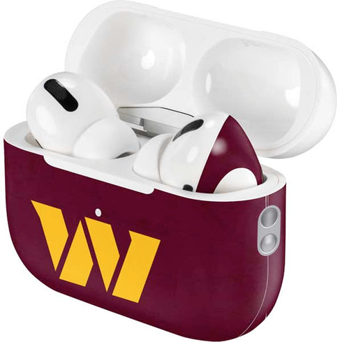 NFL Washington Commanders Distressed AirPods Pro 2nd Gen Skin