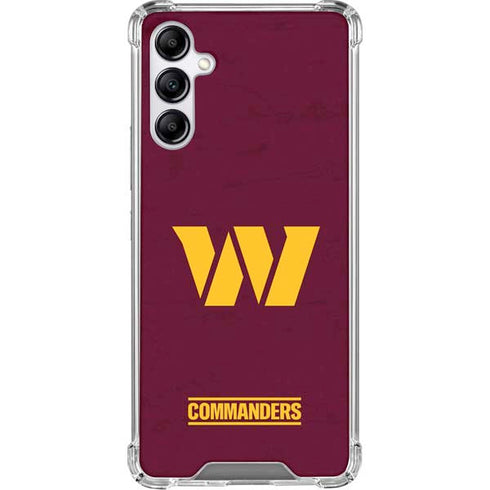 NFL Washington Commanders Distressed Galaxy A15 5G Clear Case